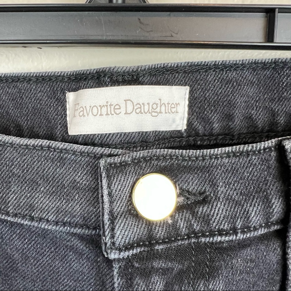 NEW Favorite Daughter The Evelyn High Rise Slim Straight W/ Stirrup in Storm - Picture 4 of 8